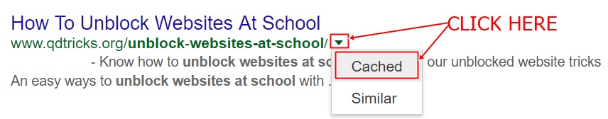 google-cache-to-unblock-website