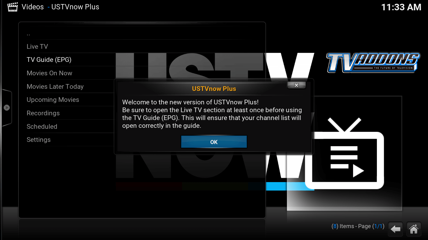 Videos - USTV Now Plus screen