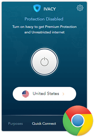 Ivacy VPN
Extension on Chrome